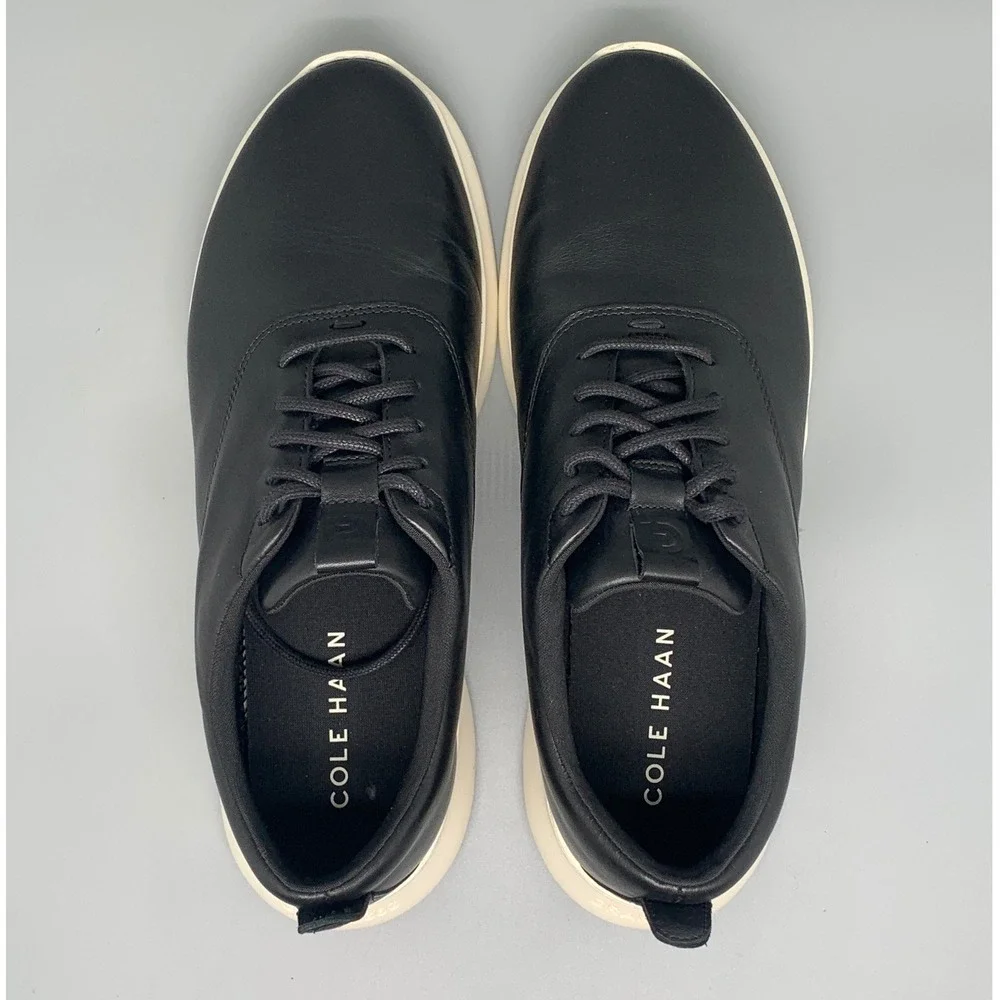 Cole Haan Runox Crosscourt Black Leather Shoes‎ C40269 Men's Sz 9